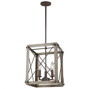 Thornwood-3 Light Small Foyer-12 Inch wide by 14 Inch high