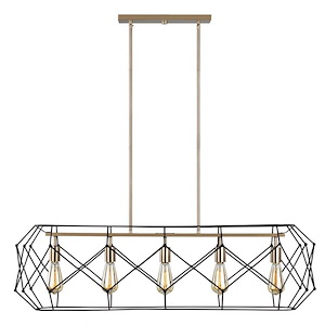 Zarra-5 Light Linear Pendant