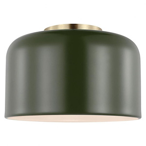 Malone-1 Light Small Flush Mount In Casual Style-7 Inch Tall and 10.75 Inch Wide