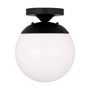 Leo - 1 Light Semi-Flush Mount-9.63 Inches Tall and 8 Inches Wide