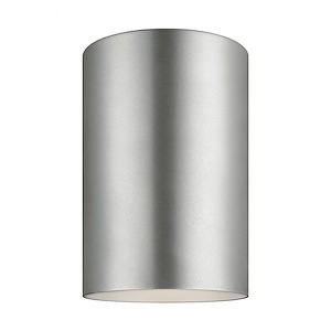 14W 1 LED Outdoor Cylinder Small Flush Mount in Transitional Style-5.13 Inch wide by 6.63 Inch high