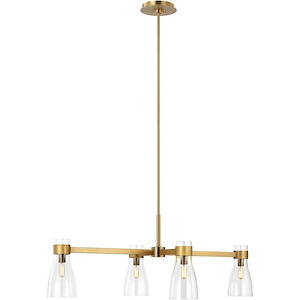 Generation Lighting-Aerin-4 Light Linear Chandelier