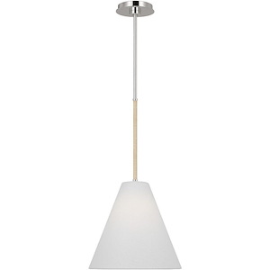 Generation Lighting-Remy-1 Light Small Pendant In Transitional Style-16 Inch Tall and 11 Inch Wide