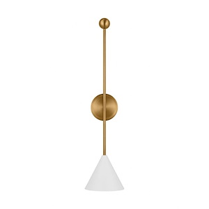 Generation Lighting-Cosmo-1 Light Extra Large Wall Sconce In Mid-Century Modern Style-30 Inch Tall and 6.88 Inch Wide
