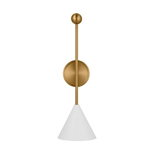 Generation Lighting-Cosmo-1 Light Large Wall Sconce In Mid-Century Modern Style-22 Inch Tall and 6.88 Inch Wide - 1226730