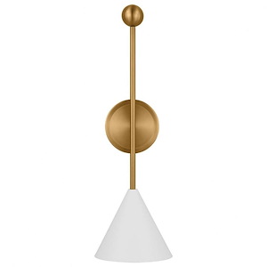 Generation Lighting-Cosmo-1 Light Large Wall Sconce In Mid-Century Modern Style-22 Inch Tall and 6.88 Inch Wide