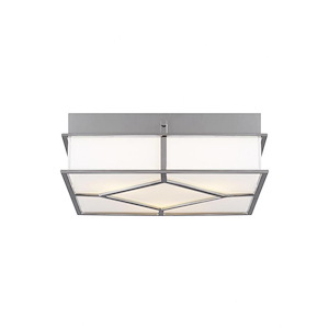 Generation Lighting-Transom-Three Light Flush Mount in Uptown Chic Style-13 Inch Wide by 4 Inch Tall