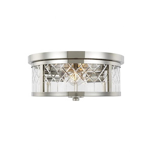 Generation Lighting-AH Alexa Hampton Collection-Alec-Two Light Flush Mount in Uptown Chic Style-13 Inch Wide by 5.75 Inch Tall