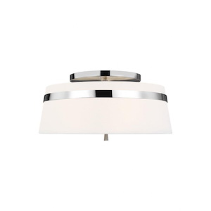 Generation Lighting-AH Alexa Hampton Collection-Cordtlandt-Three Light Large Semi-Flush Mount in Transitional Style-19 Inch Wide by 9.5 Inch Tall - 906855