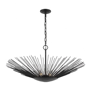 Helios - 1 Light Wide Pendant-15.38 Inches Tall and 32 Inches Wide