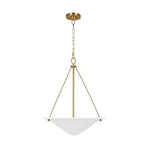 Generation Lighting-Dosinia-3 Light Large Pendant In Transitional Style-25.38 Inch Tall and 24.25 Inch Wide