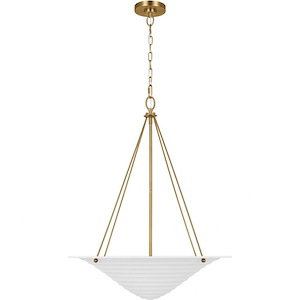 Generation Lighting-Dosinia-4 Light Extra Large Pendant In Transitional Style-31.63 Inch Tall and 25.25 Inch Wide