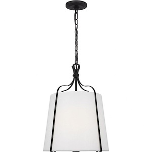 Generation Lighting-Leander-1 Light Small Hanging Shade Pendant In Transitional Style-19.63 Inch Tall and 14.25 Inch Wide