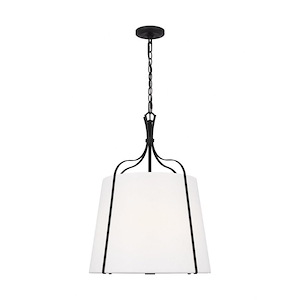 Generation Lighting-Leander-3 Light Medium Hanging Shade Pendant In Transitional Style-24.75 Inch Tall and 18.25 Inch Wide