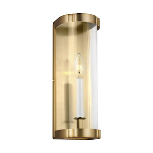 Generation Lighting-Ah Alexa Hampton Collection-Thompson-One Light Wall Sconce In Transitional Style-5 Inch Wide By 14 Inch Tall