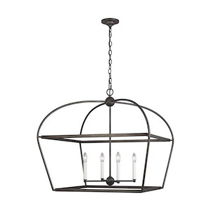 Generation Lighting-Stonington-Four Light Chandelier-29.63 Inch Wide by 28.75 Inch Tall