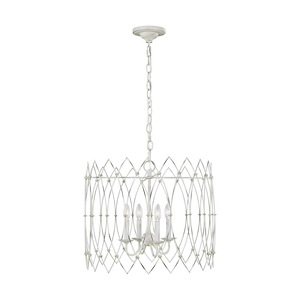 Generation Lighting-Gardner By Chapman &amp; Meyers-Four Light Chandelier-22.38 Inch Wide By 18.75 Inch Tall