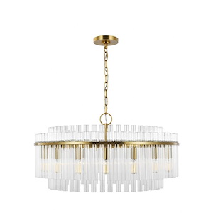 Generation Lighting-Beckett From C&M By Chapman & Myers-16 Light Large Chandelier In Art Deco Style-32 Inch Wide By 16.25 Inch Tall - 1227084