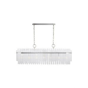 Generation Lighting-Beckett from C&amp;M by Chapman &amp; Myers-7 Light Linear Chandelier
