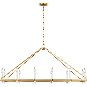 Generation Lighting-Marston-12 Light Linear Chandelier