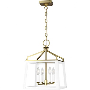 Generation Lighting-Carlow-4 Light Medium Lantern-18.38 Inch Tall and 13.5 Inch Wide