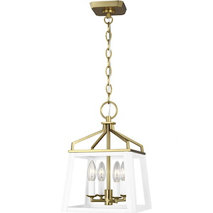 Generation Lighting-Carlow-4 Light Small Lantern-14.25 Inch Tall and 10 Inch Wide