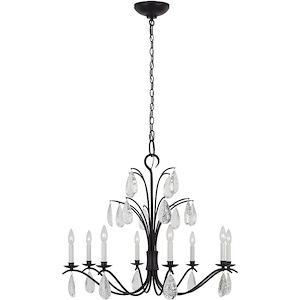 Generation Lighting-Shannon-8 Light Large Chandelier In Traditional Style-28.5 Inch Tall and 32.63 Inch Wide