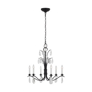 Generation Lighting-Shannon-6 Light Medium Chandelier In Traditional Style-27 Inch Tall and 26 Inch Wide - 1226740
