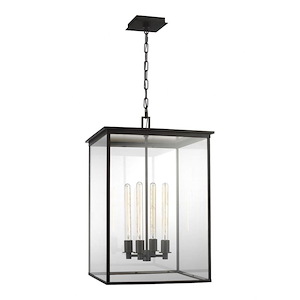 Generation Lighting-Freeport By Chapman &amp; Myers-4 Light Large Outdoor Pendant In Moden Style-19.5 Inch Wide By 29.63 Inch Tall