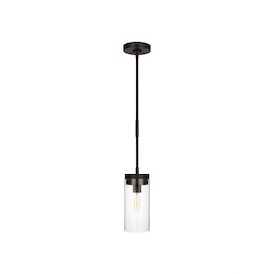 Garrett - 1 Light Medium Pendant In Modern Style-12.38 Inches Tall and 5.5 Inches Wide