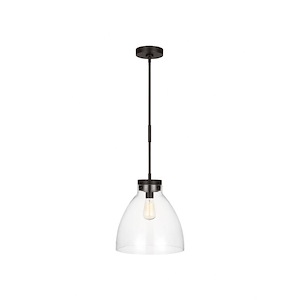 Garrett - 1 Light Wide Pendant In Modern Style-24.38 Inches Tall and 13.5 Inches Wide - 1316123
