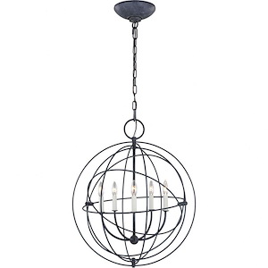 Generation Lighting-Bayberry-5 Light Medium Pendant In Traditional Style-24 Inch Wide By 28.63 Inch Tall