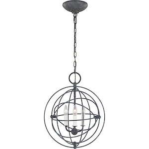 Generation Lighting-Bayberry-3 Light Small Pendant In Traditional Style-16 Inch Wide By 19.63 Inch Tall - 1227187