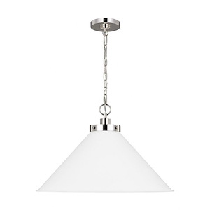 Generation Lighting-Wellfleet-1 Light Medium Wide Pendant in Transitional Style-23.5 Inch Wide by 15.38 Inch Tall - 1044732