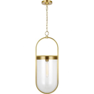 Generation Lighting-Blaine-1 Light Large Line Voltage Pendant-31.13 Inch Tall and 11.5 Inch Wide