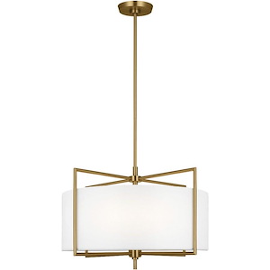 Generation Lighting-Perno-4 Light Medium Hanging Shade Pendant In Transitional Style-15.63 Inch Tall and 23.25 Inch Wide