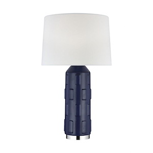 Generation Lighting-Morada-9.5W 1 LED Large Table Lamp in Contemporary Style-16 Inch Wide by 28 Inch Tall