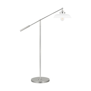 Generation Lighting-Wellfleet-9W 1 LED Wide Floor Lamp In Contemporary and Modern Style-46 Inch Tall and 30.75 Inch Wide - 1090864