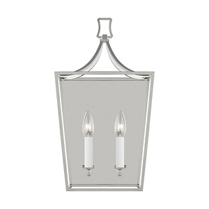 Generation Lighting-Southold by Chapman &amp; Myers-Two Light Wall Sconce-10 Inch Wide by 18 Inch Tall