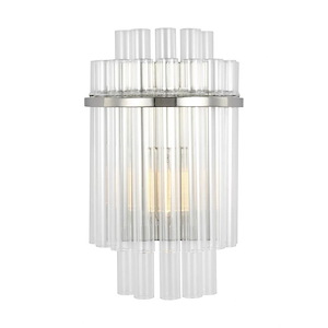 Generation Lighting-Beckett from C&M by Chapman & Myers-1 Light Wall Sconce in Art Deco Style-8 Inch Wide by 13 Inch Tall - 936820