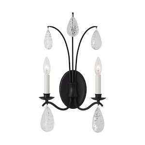 Generation Lighting-Shannon-2 Light Large Wall Sconce In Traditional Style-20 Inch Tall and 10.75 Inch Wide - 1227235