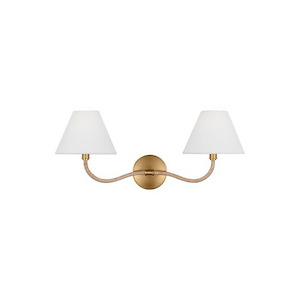Laguna - 2 Light Double Wall Sconce-9.5 Inches Tall and 21.63 Inches Wide