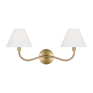 Laguna - 2 Light Double Wall Sconce-9.5 Inches Tall and 21.63 Inches Wide - 1316034