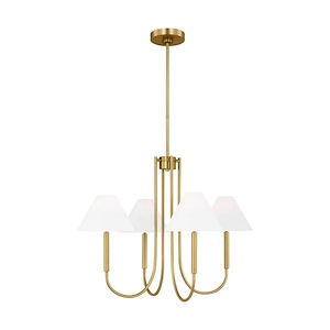 Porteau - 5 Light Chandelier-23 Inches Tall and 30 Inches Wide