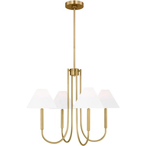 Porteau - 5 Light Chandelier-23 Inches Tall and 30 Inches Wide