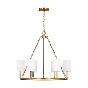 Egmont - 6 Light Chandelier In Traditional Style-25 Inches Tall and 28 Inches Wide