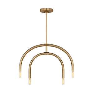 Hadden - 4 Light Chandelier In Modern Style-17.63 Inches Tall and 27.5 Inches Wide - 1297821