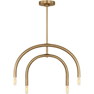 Hadden - 4 Light Chandelier In Modern Style-17.63 Inches Tall and 27.5 Inches Wide