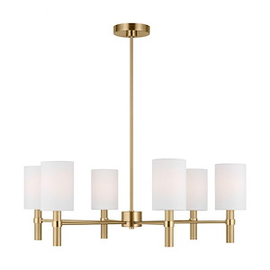 Manor - 6 Light Large Chandelier-10.25 Inches Tall and 30 Inches Wide