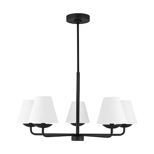 Albion - 5 Light Medium Chandelier-15.25 Inches Tall and 28 Inches Wide